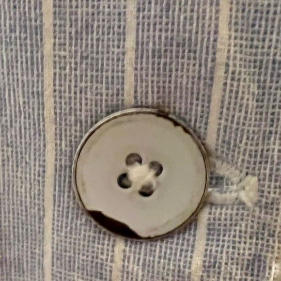 Pinstriped Belted Trench Coat - Picture 4 of 4